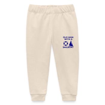 Sail - Baby Organic Sweatpants by Stanley/Stella - soft Ecru - Front