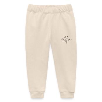 Mantarochen im eleganten Flug - Baby Organic Jogginghose Baby Tumbler von Stanley/Stella - Natur - Vorne