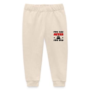 Eisenbahn - Baby Organic Jogginghose Baby Tumbler von Stanley/Stella - Natur - Vorne