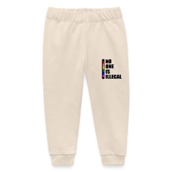 No one is illegal - Baby Organic Jogginghose Baby Tumbler von Stanley/Stella - Natur - Vorne