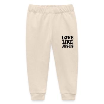 Love like jesus - Baby Organic Jogginghose Baby Tumbler von Stanley/Stella - Natur - Vorne