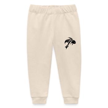 Kampf Fisch Porträt Tattoo - Baby Organic Jogginghose Baby Tumbler von Stanley/Stella - Natur - Vorne