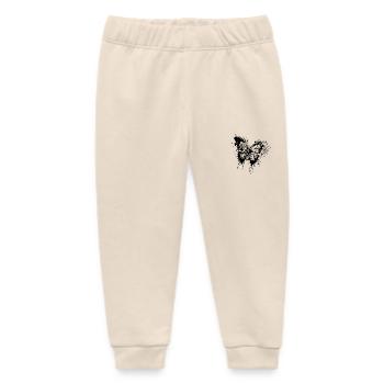 Tattoo Ink Splash Butterfly - Baby Organic Sweatpants by Stanley/Stella - soft Ecru - Front