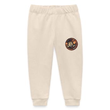 Astronaut im Weltraum mit Sonnensystem und - Baby Organic Jogginghose Baby Tumbler von Stanley/Stella - Natur - Vorne