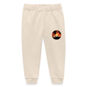 Sunset Serenity - Baby Organic Sweatpants by Stanley/Stella - soft Ecru - Front