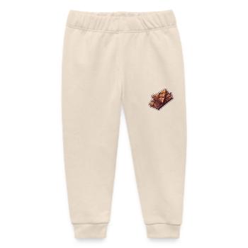 Chocolate Bar - Delicate Decadence - Baby Organic Sweatpants by Stanley/Stella - soft Ecru - Front