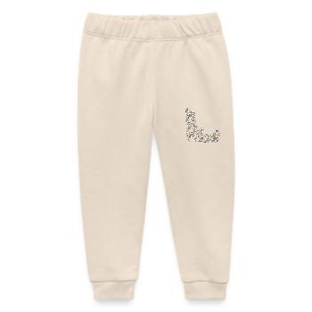 Daisies Daisies Flower Vine Flower Floral - Baby Organic Sweatpants by Stanley/Stella - soft Ecru - Front