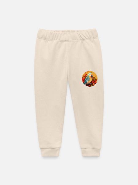 Herbst-Papagei: Sunset und Laub - Baby Organic Jogginghose Baby Tumbler von Stanley/Stella - Natur