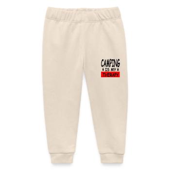 Camping - Baby Organic Sweatpants by Stanley/Stella - soft Ecru - Front
