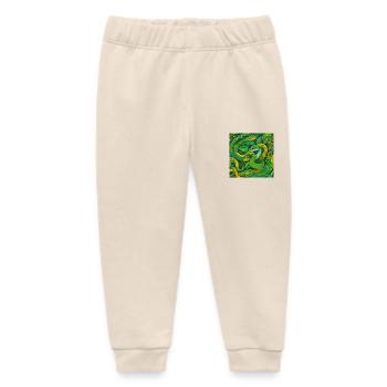 Snake - Baby Organic Sweatpants by Stanley/Stella - soft Ecru - Front