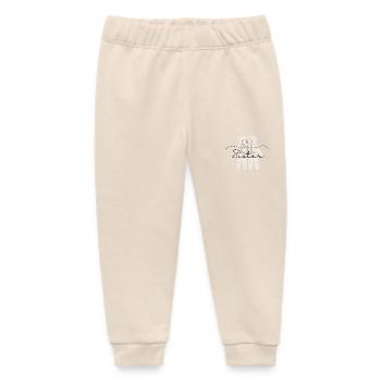 Little Sister - Sibling Design - Baby Organic Sweatpants by Stanley/Stella - soft Ecru - Front