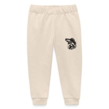 Großer springender Zander Fisch - Baby Organic Jogginghose Baby Tumbler von Stanley/Stella - Natur - Vorne
