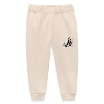 Regatta Segelboote bei Wind und Wellengang - Baby Organic Jogginghose Baby Tumbler von Stanley/Stella - Natur - Vorne