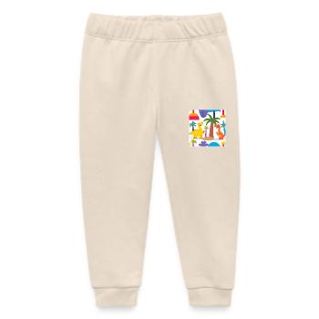 🦖 Fröhliche Dino-Abenteuer 🌴 - Baby Organic Jogginghose Baby Tumbler von Stanley/Stella - Natur - Vorne