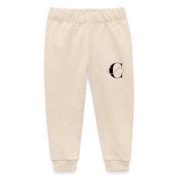Infinite letter c - Baby Organic Sweatpants by Stanley/Stella - soft Ecru - Front