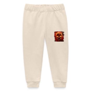 A custom painting is a rolling work of art - Baby Organic Sweatpants by Stanley/Stella - soft Ecru - Front
