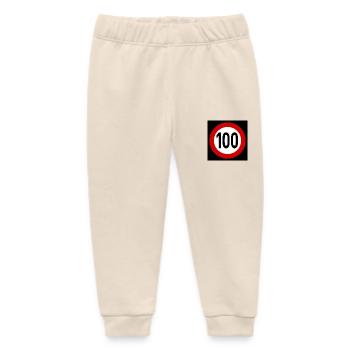 Geschwindigkeitsszeichen TempoLimit 100 Schild - Baby Organic Jogginghose Baby Tumbler von Stanley/Stella - Natur - Vorne