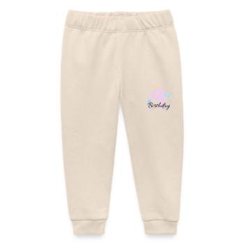 Geburtstagsshirt - Baby Organic Jogginghose Baby Tumbler von Stanley/Stella - Natur - Vorne