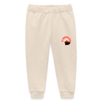 Sunset climbing - Baby Organic Sweatpants by Stanley/Stella - soft Ecru - Front