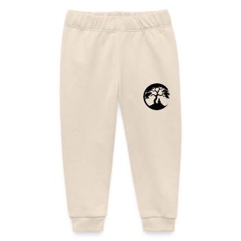 Buddha, Zen Circle - Baby Organic Sweatpants by Stanley/Stella - soft Ecru - Front