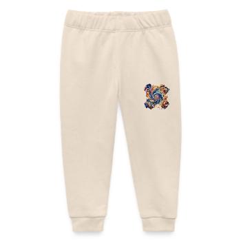 Lebendiger abstrakter Wirbel - Baby Organic Jogginghose Baby Tumbler von Stanley/Stella - Natur - Vorne
