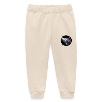 Galactic Journey: Departure into the unknown! - Baby Organic Sweatpants by Stanley/Stella - soft Ecru - Front