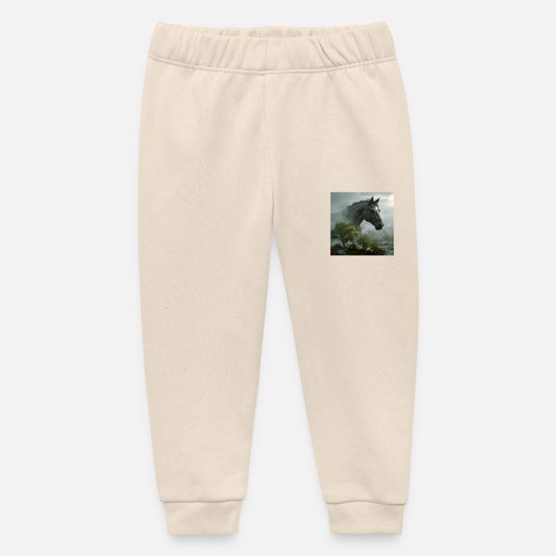 Étoile de cheval - Pantalon de jogging bébé bio Stanley/Stella - écru doux