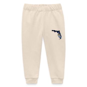 Universal Studios in Florida State Map - Baby Organic Sweatpants by Stanley/Stella - soft Ecru - Front