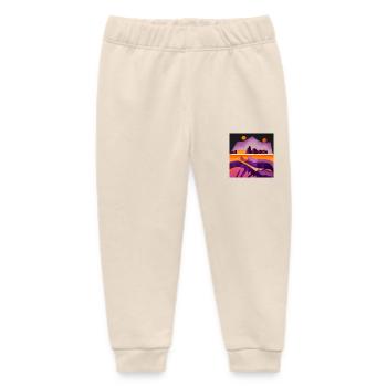 Two moons - Baby Organic Sweatpants by Stanley/Stella - soft Ecru - Front