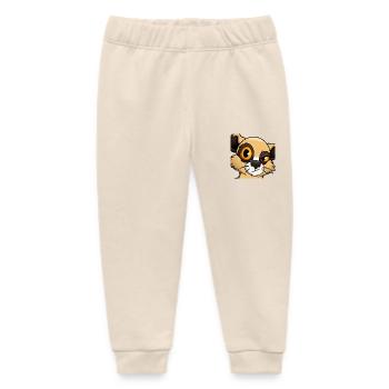 Meerkat "Not impressed" - Baby Organic Sweatpants by Stanley/Stella - soft Ecru - Front