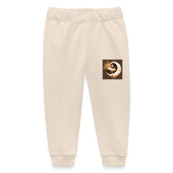 Golden Dance - Baby Organic Sweatpants by Stanley/Stella - soft Ecru - Front