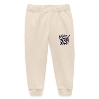 I Workout To Burn Off The Crazy 13 - Baby Organic Jogginghose Baby Tumbler von Stanley/Stella - Natur - Vorne