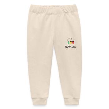 I can't I have recycling - Baby Organic Sweatpants by Stanley/Stella - soft Ecru - Front