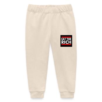 Eat the rich - Baby Organic Jogginghose Baby Tumbler von Stanley/Stella - Natur - Vorne