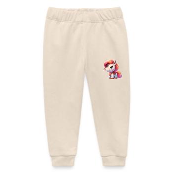 Pony 4 - Baby Organic Jogginghose Baby Tumbler von Stanley/Stella - Natur - Vorne
