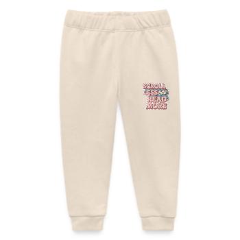 Scroll Less Read More 8 - Baby Organic Jogginghose Baby Tumbler von Stanley/Stella - Natur - Vorne