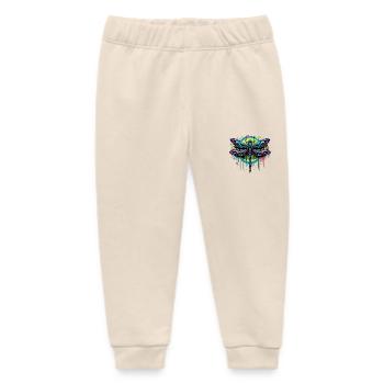 Colorful Favorite Insect - Baby Organic Sweatpants by Stanley/Stella - soft Ecru - Front