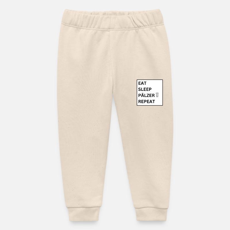 MANGER DORMIR PÄLZER RÉPÉTER - Pantalon de jogging bébé bio Stanley/Stella - écru doux