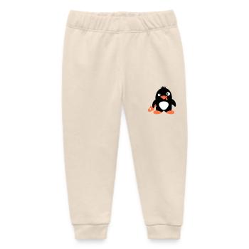 Lustiger Pinguin Fisch Gefangen Verrückt Dumm Doof - Baby Organic Jogginghose Baby Tumbler von Stanley/Stella - Natur - Vorne