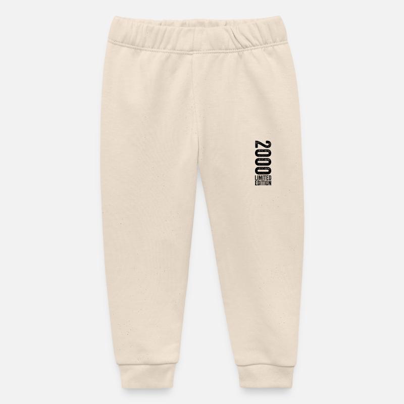 2000 - Edition Limitée 2000 Anniversaire - Pantalon de jogging bébé bio Stanley/Stella - écru doux