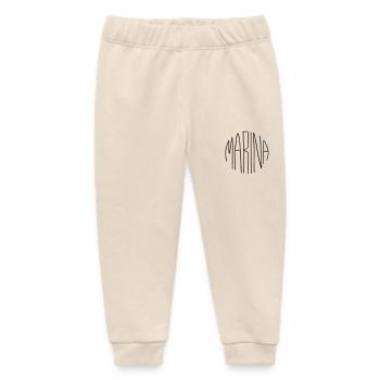 Marina - Pantalon de jogging bébé bio Stanley/Stella - écru doux - Devant