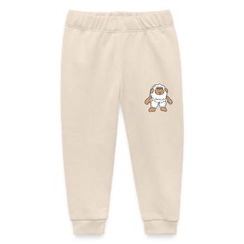 Schaf Steht Cool Gelangweilt Müde Cartoon Comic - Baby Organic Jogginghose Baby Tumbler von Stanley/Stella - Natur - Vorne