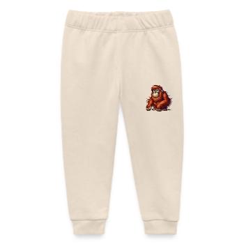 Orang-Utan 2 - Baby Organic Jogginghose Baby Tumbler von Stanley/Stella - Natur - Vorne
