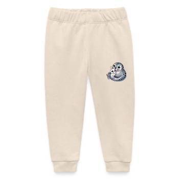 Seal mother with child - Baby Organic Sweatpants by Stanley/Stella - soft Ecru - Front