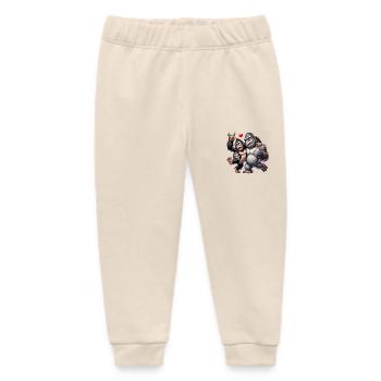 Gorilla-Paar - Baby Organic Jogginghose Baby Tumbler von Stanley/Stella - Natur - Vorne
