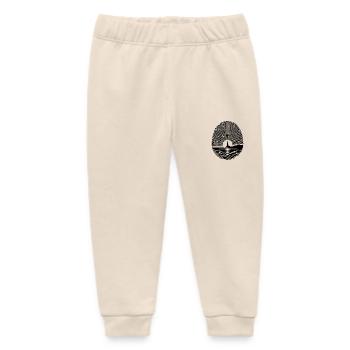 Sonnenaufgang am Meer Leuchtturm Fingerabdruck - Baby Organic Jogginghose Baby Tumbler von Stanley/Stella - Natur - Vorne