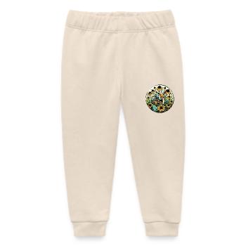 Spring Flowers Spring Fawn Nature Lovers - Baby Organic Sweatpants by Stanley/Stella - soft Ecru - Front