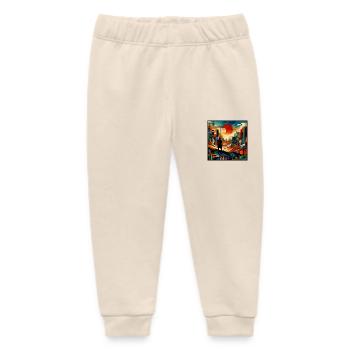 Samurai vor roter Sonne - Baby Organic Jogginghose Baby Tumbler von Stanley/Stella - Natur - Vorne