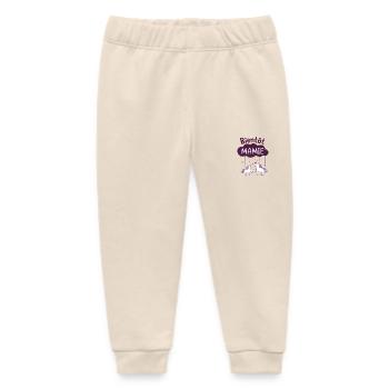 Soon to be granny unicorn announces pregnancy - Baby Organic Sweatpants by Stanley/Stella - soft Ecru - Front