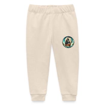 Piratenschiff groß - Baby Organic Jogginghose Baby Tumbler von Stanley/Stella - Natur - Vorne